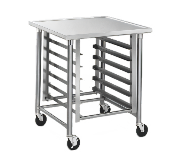 Product image #1 for Eagle Group Uni-Lok 30 x 30 Inch Mobile Mixer Stand with Galvanized Base and Stainless Steel Top