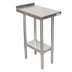 Thumbnail image #1 for BK Resources 15-Inch x 30-Inch Stainless Steel Filler Table with 1-1/2-Inch Rear Riser and Adjustable Undershelf