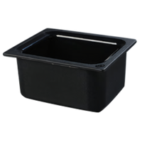 Coldmaster Half-Size 6-Inch Deep Refrigerant Gel Insulated Black Chilled Food Pan