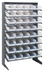 Thumbnail image #1 for Quantum Sloped Single-Sided Steel Pick Rack with 8 Shelves and 40 Clear Bins, 36 x 18 x 60 Inches