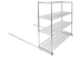 Thumbnail image #1 for Eagle Floor-Trak 26 Ft Single-Deep Floor Track Kit for Wire Shelving