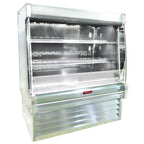 Thumbnail image #1 for Howard-McCray 35E Series R-OD35E-3L-LED 39-Inch White Vertical Dairy Open Merchandiser with LED-Lit Shelves, Remote Refrigeration