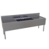 Thumbnail image #1 for Glastender Three-Compartment Underbar Sink Unit with Dual Drainboards, 84 Inch W x 24 Inch D, Stainless Steel