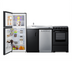 Thumbnail image #1 for Summit Appliance 80-Inch All-in-One Kitchenette with Full-Size Refrigerator-Freezer, 18-Inch Dishwasher, 4-Burner Electric Range, and Sink