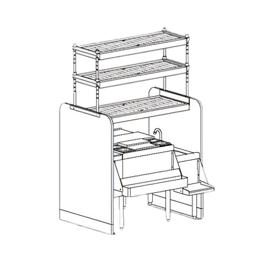 Product image #1 for Perlick Corporation PTS42R-LF Top Shelf Bar Equipment