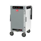 Thumbnail image #1 for Metro HotBlox™ HBCN8-DSPC-M Mobile 8-Pan Pass-Thru Insulated Holding Cabinet, Digital Touchscreen, Solid Front/Clear Rear Doors, 120V