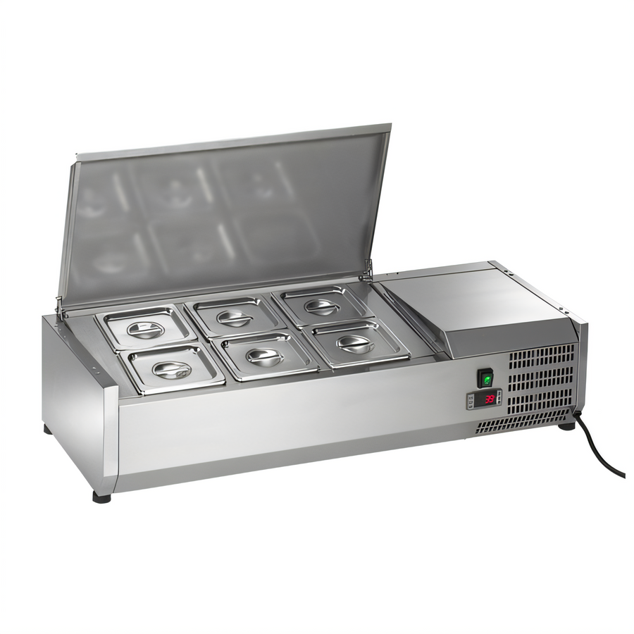 Product image #1 for Arctic Air ACP40 Stainless Steel Refrigerated Counter-Top Prep Unit, 39-1/2 Inch, 6 x 1/6 Pan Capacity