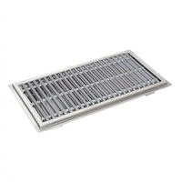 John Boos 36 x 18 Inch Stainless Steel Floor Trough with Subway-Style Fiberglass Grating