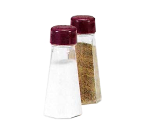 Product image #1 for Dripcut Cafe Color Collection 3 oz. Single Salt and Pepper Shaker with Red Flat Top