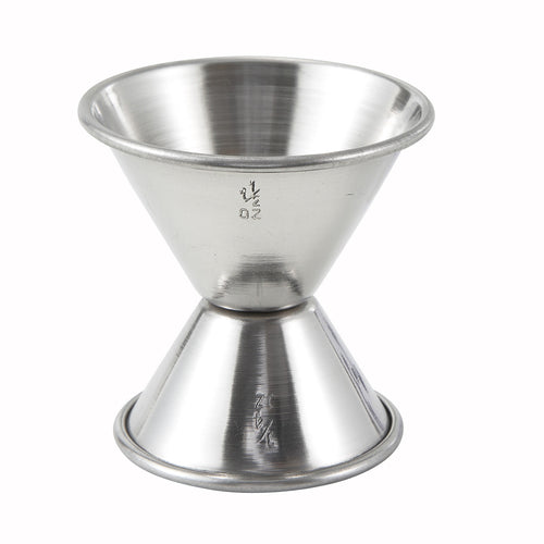 Product image #1 for Winco Stainless Steel Standard Dual-Sided Jigger, 3/4 oz x 1-1/2 oz