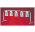 Thumbnail image #1 for Nemco 6008-5 Portable Five-Bulb Countertop Infrared Heat Lamp
