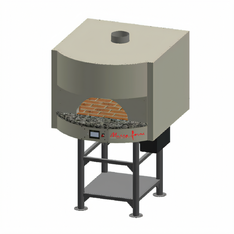 Product image #1 for Square Gas-Fired Pizza Oven with 34" x 31" Brick Deck and Stand