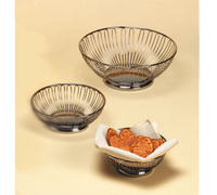 American Metalcraft BSS7 Round Stainless Steel Serving Basket, 6-5/8 Inch Dia. x 2-3/4 Inch H