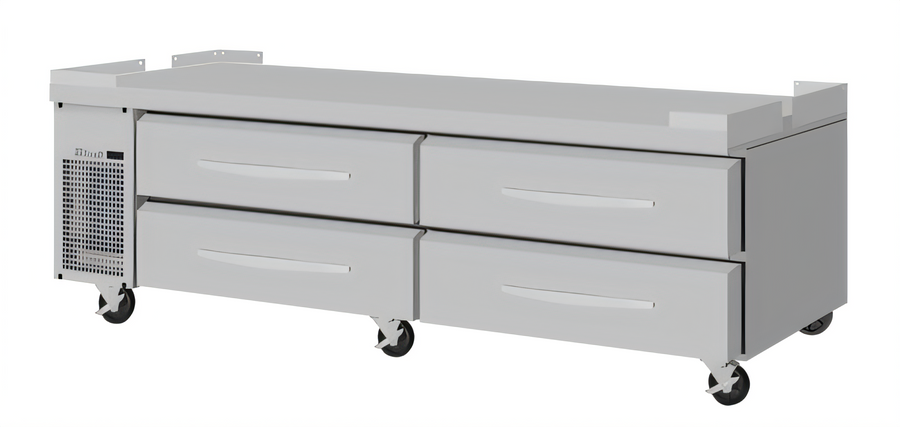 Product image #1 for Turbo Air PRO Series 84-Inch Two-Section Freezer Chef Base with 4 Drawers and Flat Top