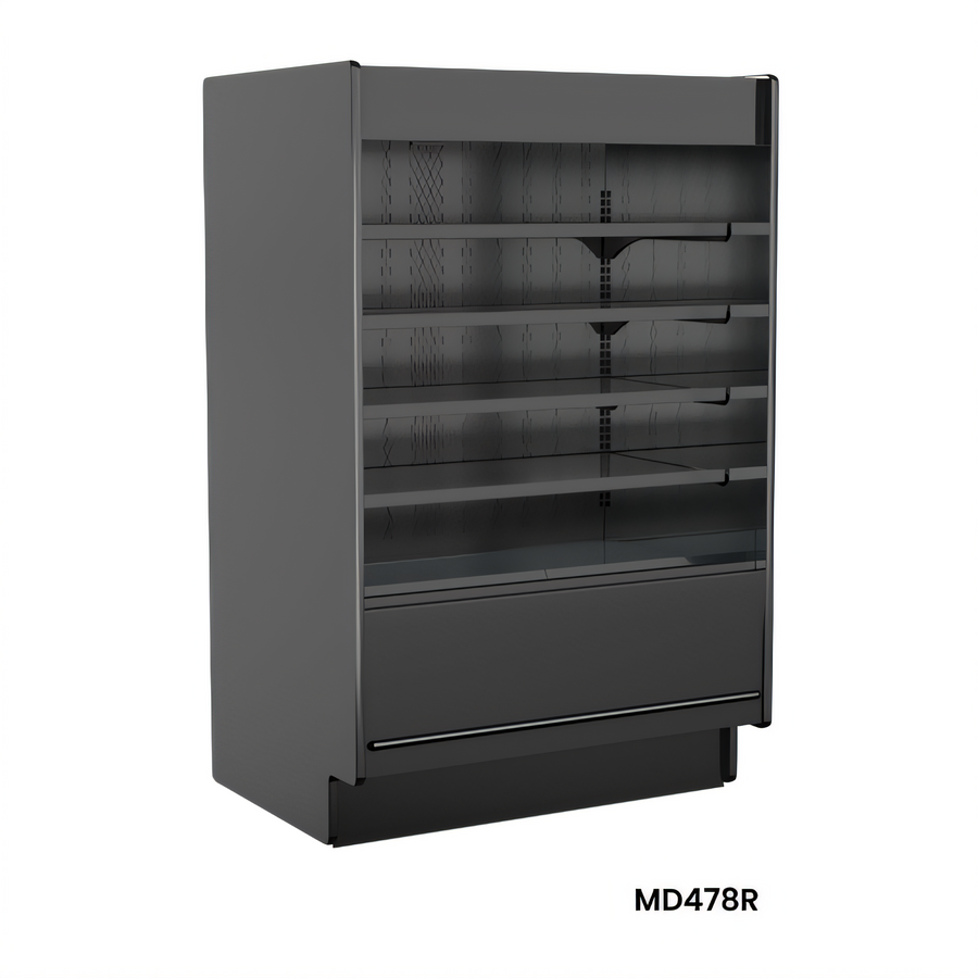 Product image #1 for Fusion® Self-Service Refrigerated Open Reach-In Display Case, 50-1/4" W x 37-1/8" D x 78-1/2" H, Remote DX