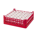 Thumbnail image #1 for Vollrath Signature 5271616 Full-Size 36-Compartment X-Tall Glass Rack, Polypropylene, Light Green with Grey Top Extender Case of 3