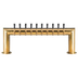 Thumbnail image #1 for Micro Matic Pass-Thru Countertop Glycol-Cooled Draft Beer Tower, 10 Faucets, 2 Columns, PVD Brass Finish
