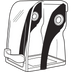 Thumbnail image #1 for Vitamix Two-Piece Twist Lock Compact Blender Cover with Removable Hinge