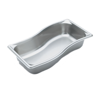 Super Pan Super Shape 1/3 Size Inner Wild Pan, Solid, 3.9 Qt Stainless Steel Hotel Pan
