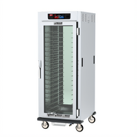 Metro C5 9 Series Mobile Full-Height Pass-Thru Controlled Humidity Heated Holding and Proofing Cabinet with Full Glass Doors