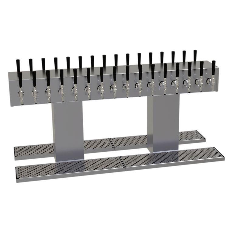 Product image #1 for Glastender Double-Sided Countertop Draft Dispensing Tower, 32 Faucets, Glycol-Cooled, Stainless Steel Construction