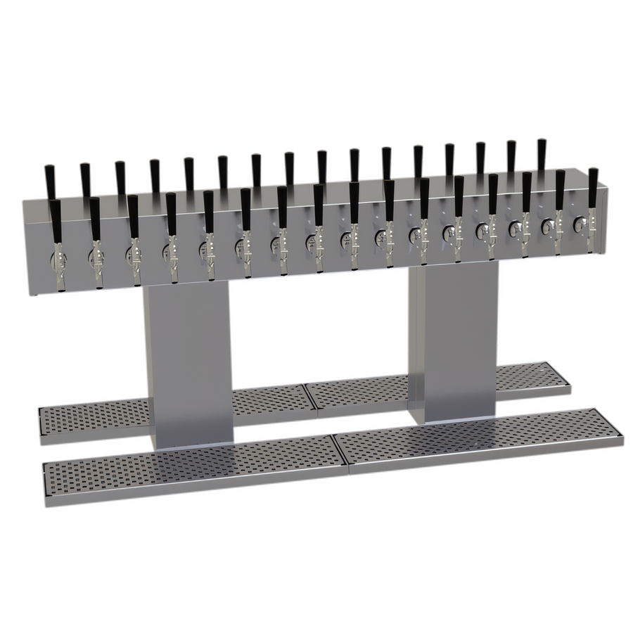 Product image #1 for Glastender Double-Sided Countertop Draft Dispensing Tower, 32 Faucets, Glycol-Cooled, Stainless Steel Construction