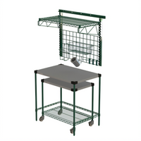 Metro SmartWall 36-Inch x 24-Inch Prep Table with Cart