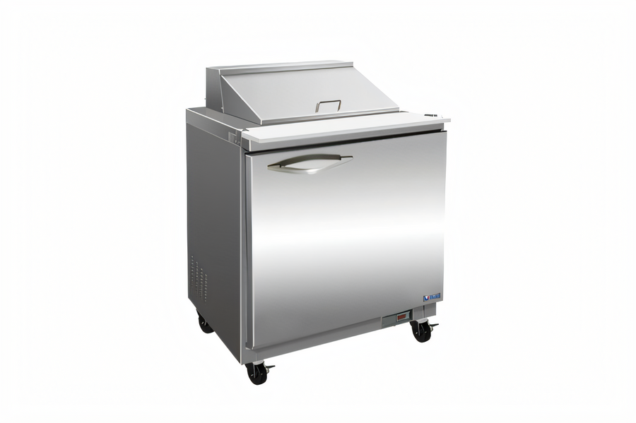 Product image #1 for IKON Refrigeration ISP29M Mega Top Salad/Sandwich Prep Table, 1 Section, 7 Cu. Ft., 12-Pan