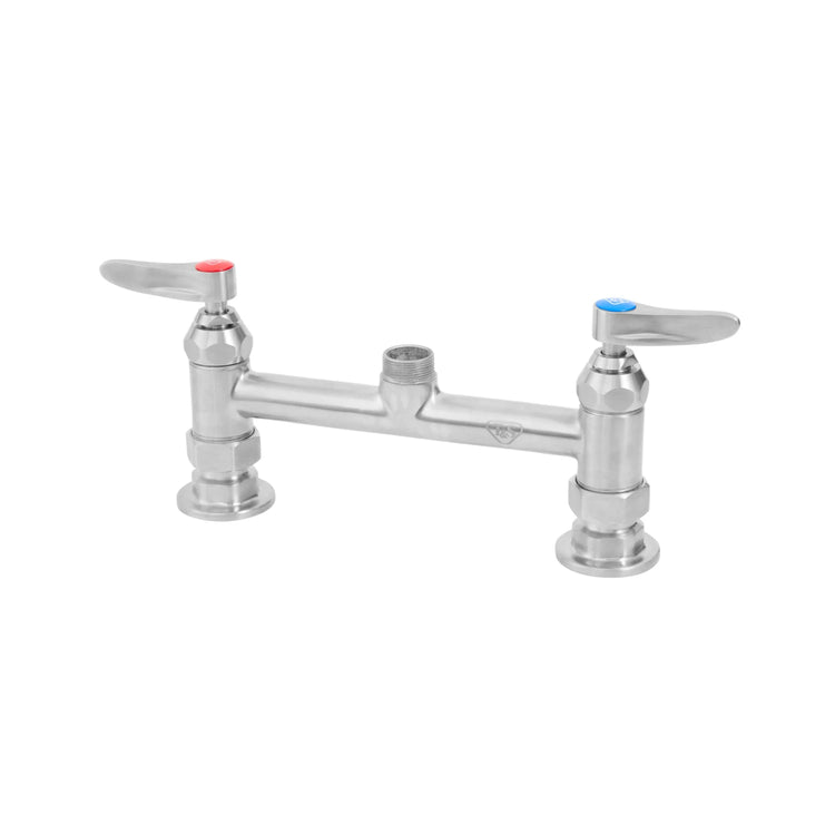 Product image #1 for EverSteel 8-Inch Center Stainless Steel Deck Mount Manual Mixing Faucet with Swivel Outlet, Less Nozzle