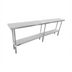 Thumbnail image #1 for 96 Inch x 14 Inch Stainless Steel Flat Top Worktable with Undershelf