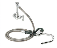 Krowne Royal Series Low Lead Single Wall Mount Pot Filler Assembly with 72-Inch Flexible Hose