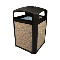 Rubbermaid Commercial Products FG397001BLA Landmark Cigarette Receptacle