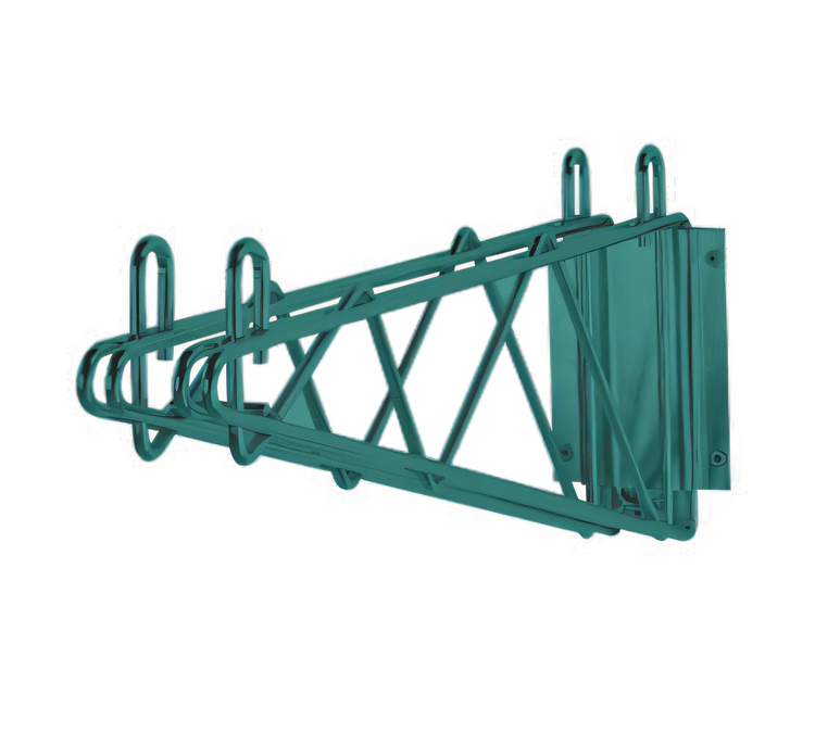 Product image #1 for Advance Tabco Special Value Series 18-Inch Double Mount Wire Shelving Wall Bracket, Green Epoxy Coated