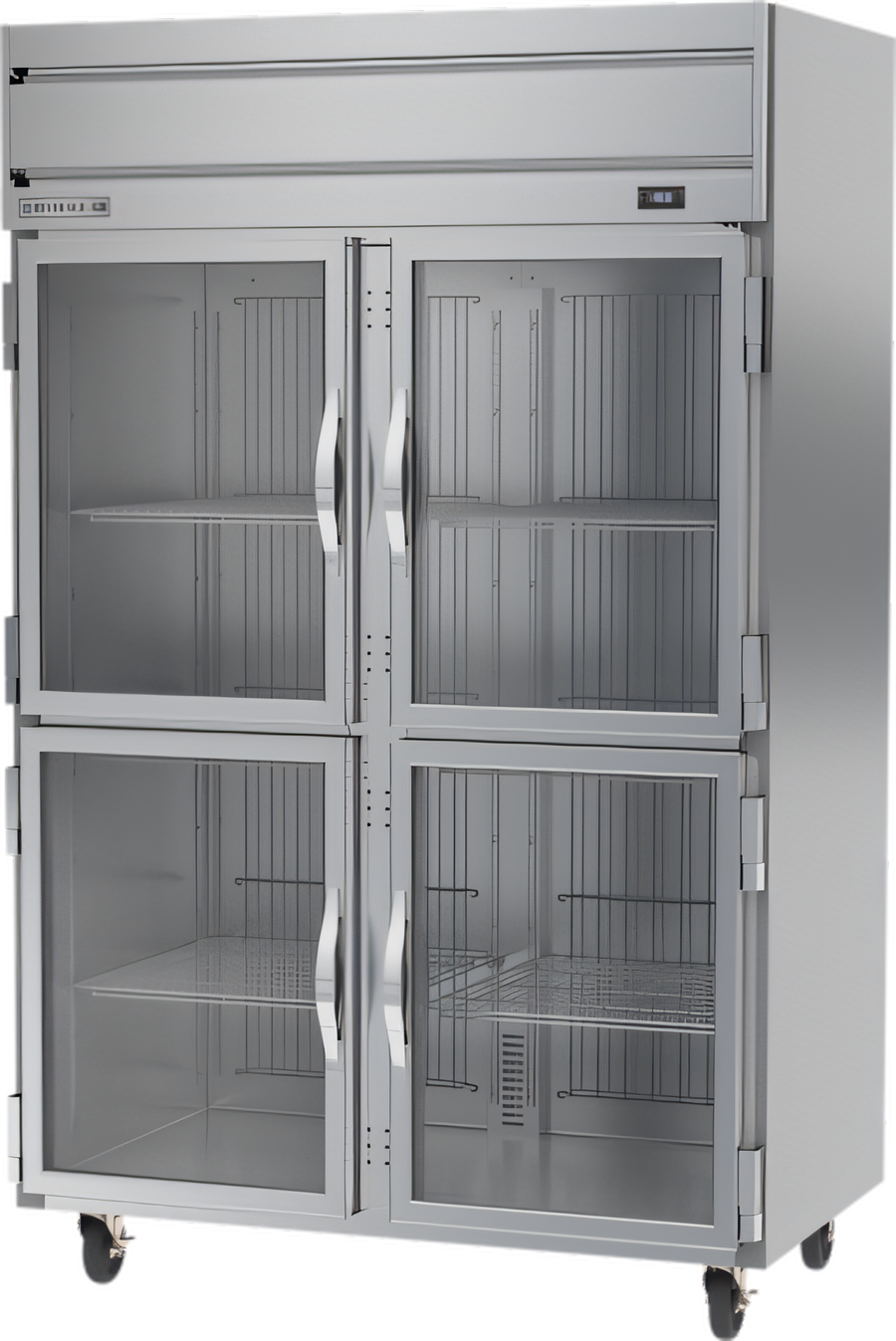 Product image #1 for Beverage-Air Horizon Series Two-Section Reach-In Freezer with Four Half-Glass Doors