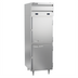 Thumbnail image #1 for Beverage Air P-Series Dual Temp One-Section Reach-In Refrigerator/Freezer with Top-Mounted Self-Contained Refrigeration and Lockable Half-Doors