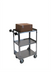 Thumbnail image #2 for Channel Manufacturing 3-Shelf Stainless Steel Utility/Bussing Cart with 5-Inch Swivel Casters, 27.5 x 16 x 34 Inches