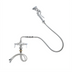 Thumbnail image #1 for T&S Brass Single-Hole Deck-Mount Mixing Pre-Rinse Faucet Kit with 44-Inch Hose and 1.42 GPM Spray Valve