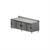 Thumbnail image #1 for BK Resources 120-Inch Stainless Steel Chef Table with Cabinet Base and 5-Inch Backsplash