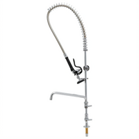 Equip Single-Hole Deck-Mount Pre-Rinse Unit with 12 1/8-Inch Add-On Faucet