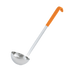 Thumbnail image #1 for Vollrath Jacob's Pride 8 oz Orange Kool-Touch One-Piece Heavy-Duty Stainless Steel Ladle