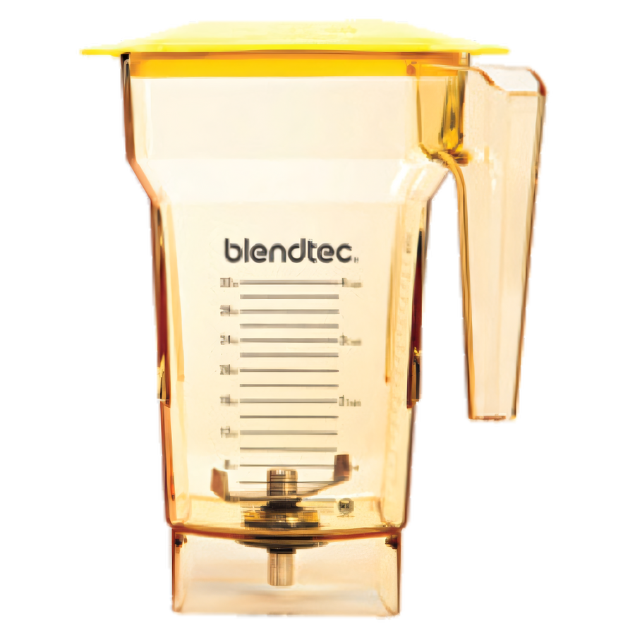 Product image #1 for Blendtec FourSide™ 75 oz Yellow Blender Jar with Hard Lid and 3-Inch Wingtip Blade