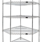 Thumbnail image #1 for Quantum WR54-1836CRNC-5 5-Sided Wire Shelving Starter Kit, 36 x 18 Inches, Chrome Plated Finish