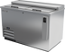 Thumbnail image #1 for Beverage-Air 50-Inch Flat Top Stainless Steel Bottle Cooler with Sliding Lids, 13.7 Cu. Ft.