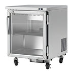 Thumbnail image #1 for Turbo Air PRO PUR-28-G-N(-L) 1-Section Undercounter Glass Door Refrigerator, 6.8 Cu. Ft., Stainless Steel, Self-Contained, 115V