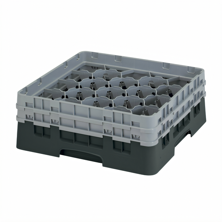 Product image #2 for Cambro Camrack® Full-Size 20-Compartment Glass Rack, Black