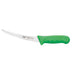 Thumbnail image #1 for Winco Stäl 6-Inch Curved Flexible Boning Knife, Green Handle