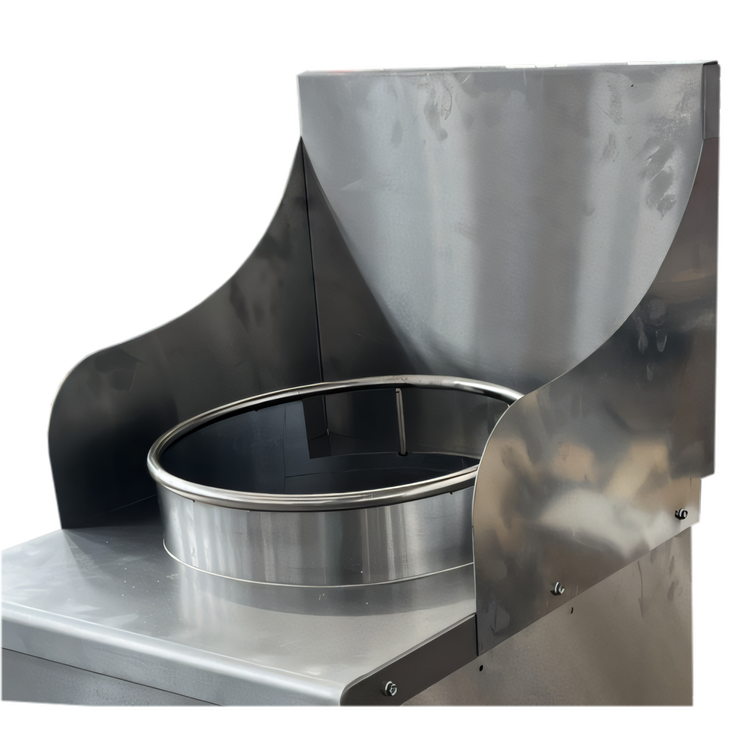 Product image #1 for Omcan USA Backsplash with Sides for 13-Inch Wok Ranges