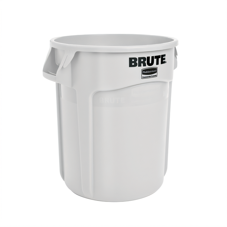 Product image #1 for Rubbermaid Commercial BRUTE ProSave 10-Gallon Round Trash Container, White, No Lid