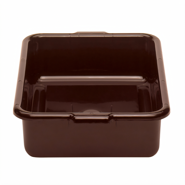 Product image #1 for Cambro Cambox 15-1/4 x 20-1/4 x 4-15/16-Inch Dark Brown Hi-Impact Plastic Bus Tub with Handle
