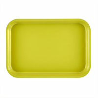 Cambro Yellow Rectangular Fiberglass Market Display Tray, 8-7/8 x 12-3/4 x 1 Inch
